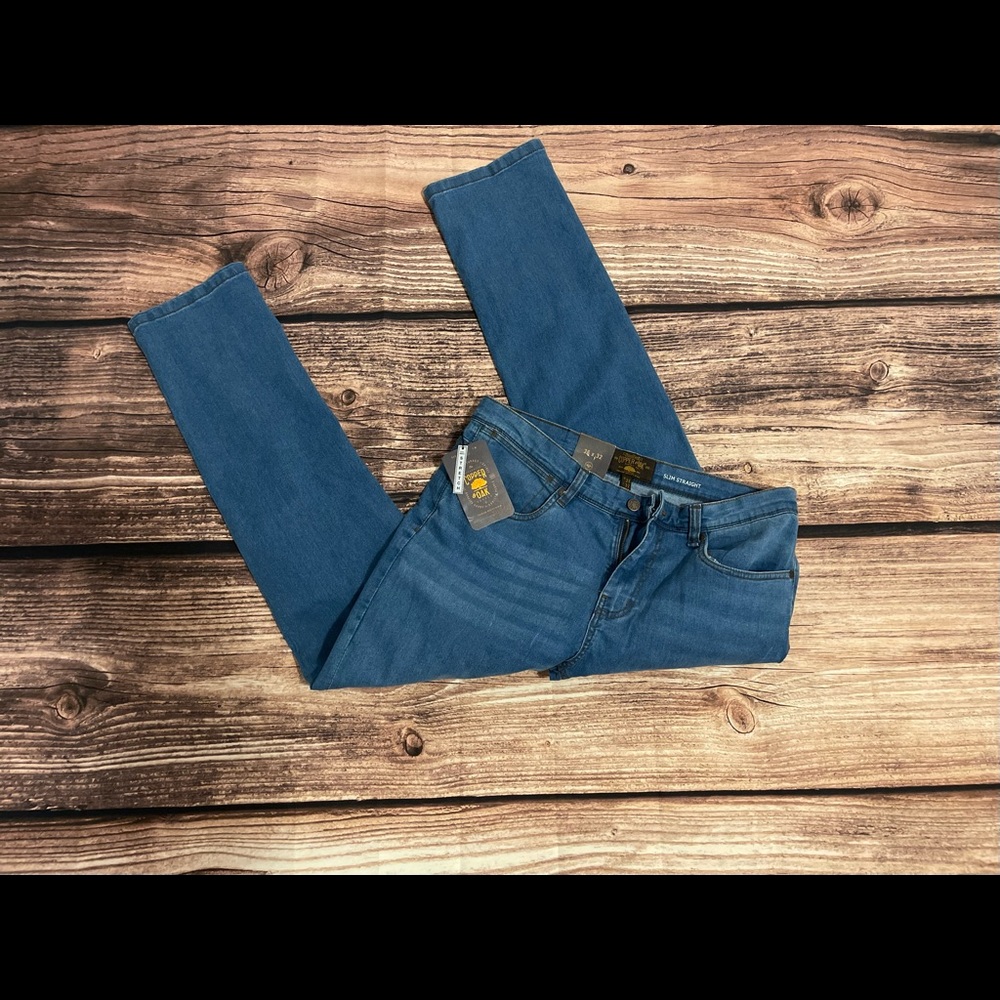 NWT Copper & Oak Slim Straight Stretch Jeans